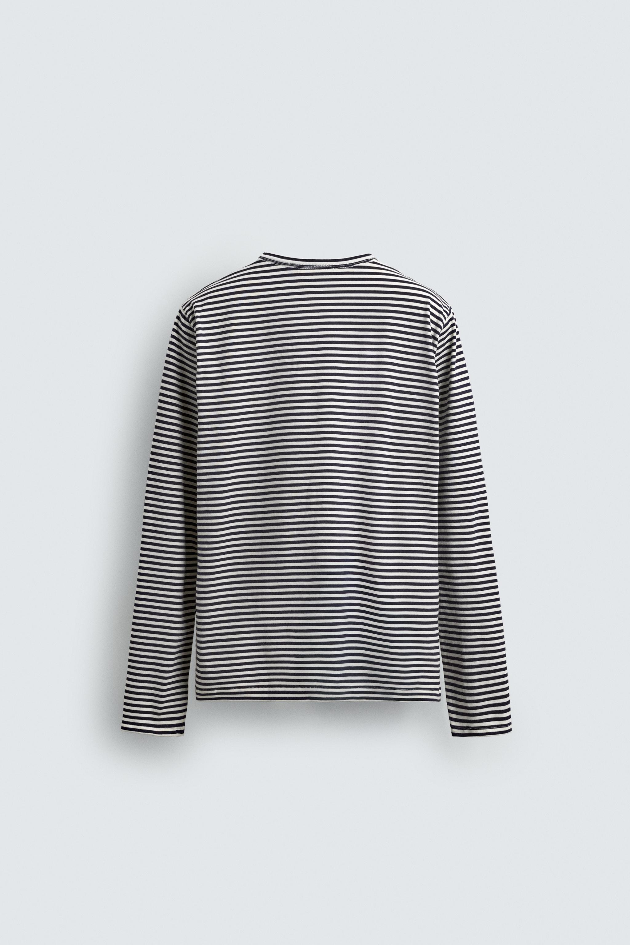 STRIPED JACQUARD T-SHIRT